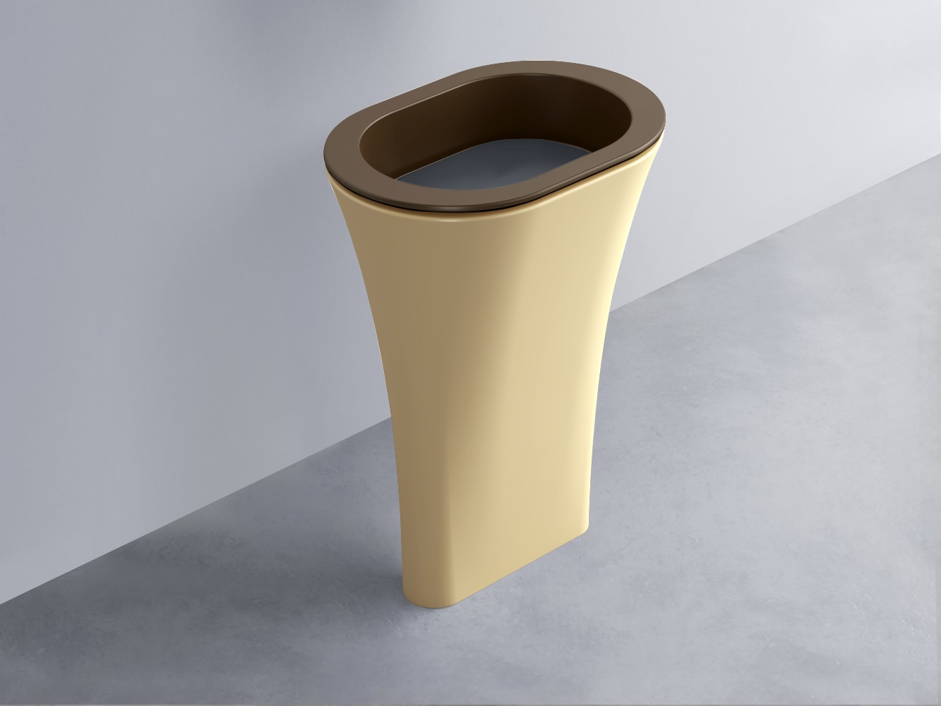 AMLA65-CA+AMPILO-BA+AMCOLO-CN Раковина Amedeo Ovale отдельностоящая cielo Enjoy + Amedeo Ceramica Cielo