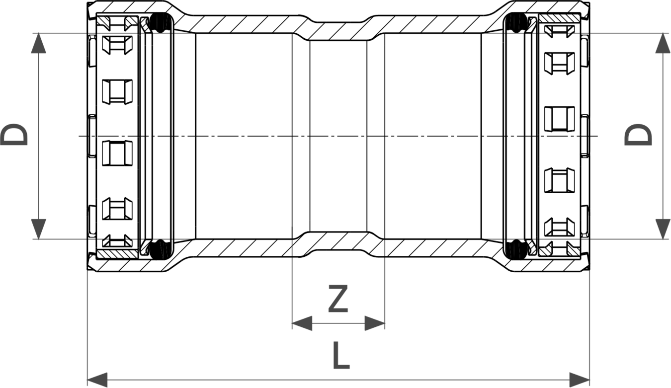694 784 Модель 4215 Трубопроводные системы  Megapress  Муфты Santreyd  - Вид №3