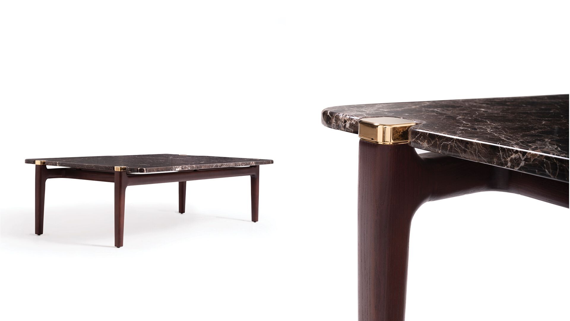 Прямоугольный журнальный столик из мрамора и дерева OPERA CONTEMPORARY THIERRY ARCH-00136929 - Вид №1