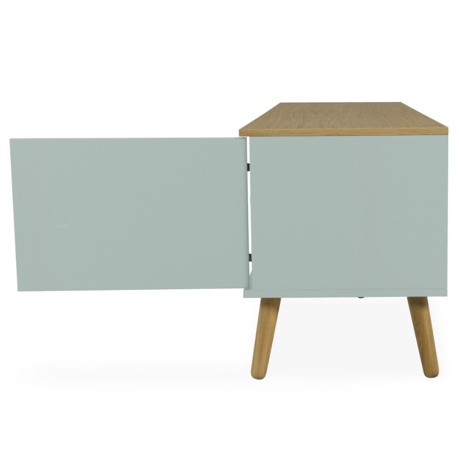 Тумба под ТВ Tenzo Dot, 54х192х43 см, дуб, светло-зеленая 1665676 - Вид №6