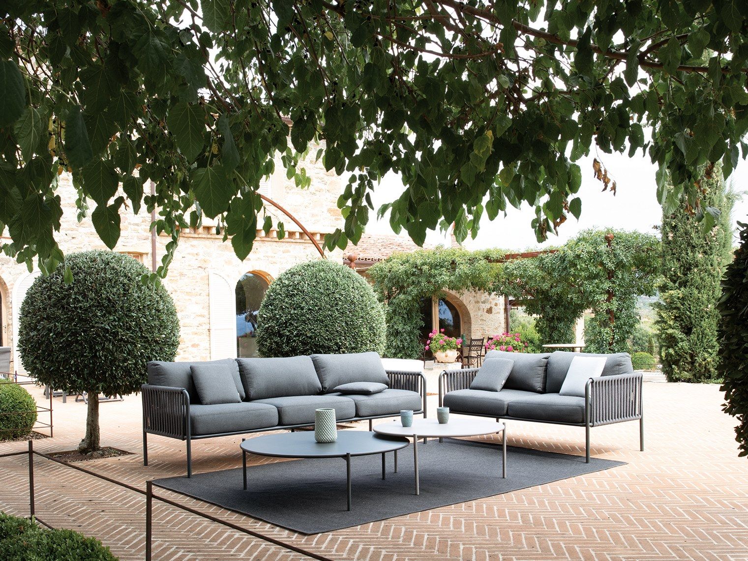 3-местный тканевый садовый диван Vermobil KEY WEST ARCH-00126814 - Вид №2