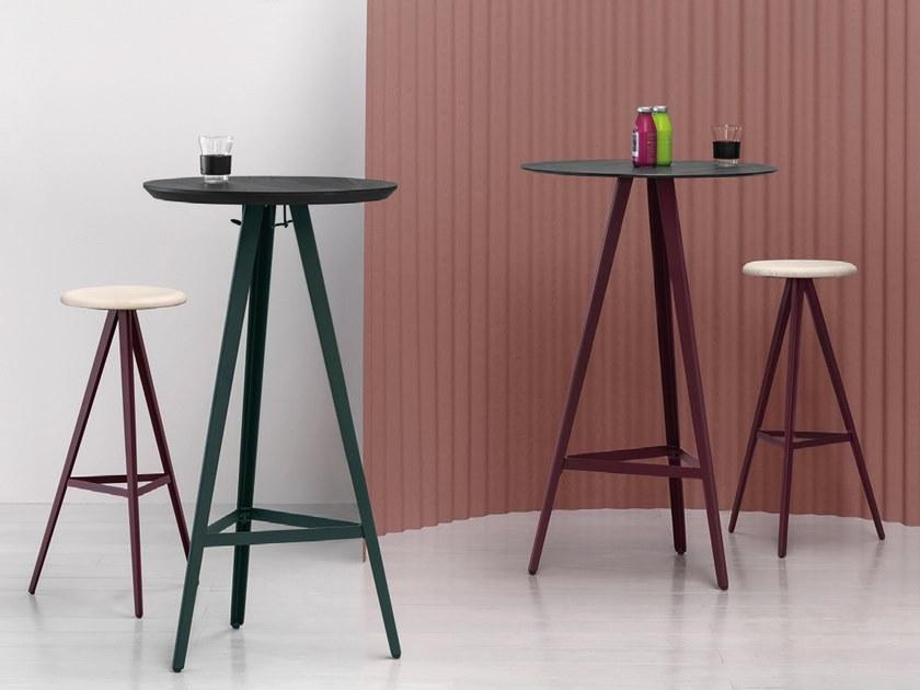 TrabA' Круглый высокий стол Aky 0121-met-contract - Вид №3