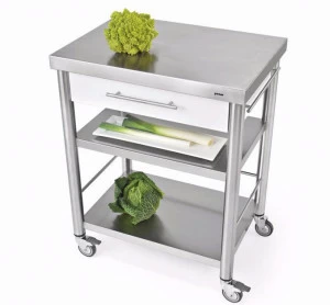 JOKODOMUS Отдельностоящий кухонный модуль из нержавеющей стали и кориана Auxilium