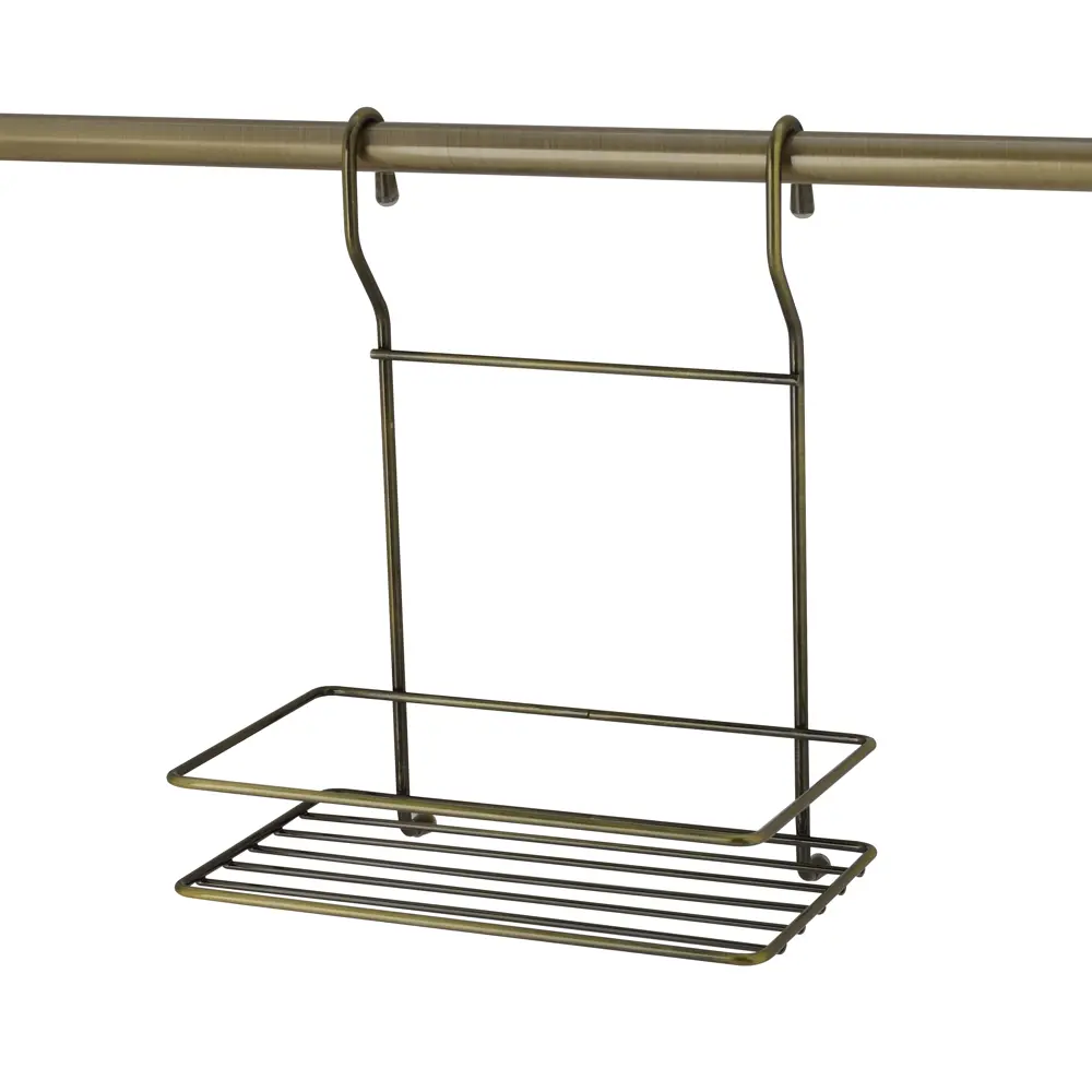 Полка малая Delinia 20x11x25 см сталь цвет бронза STLM-2033839 - Вид №2