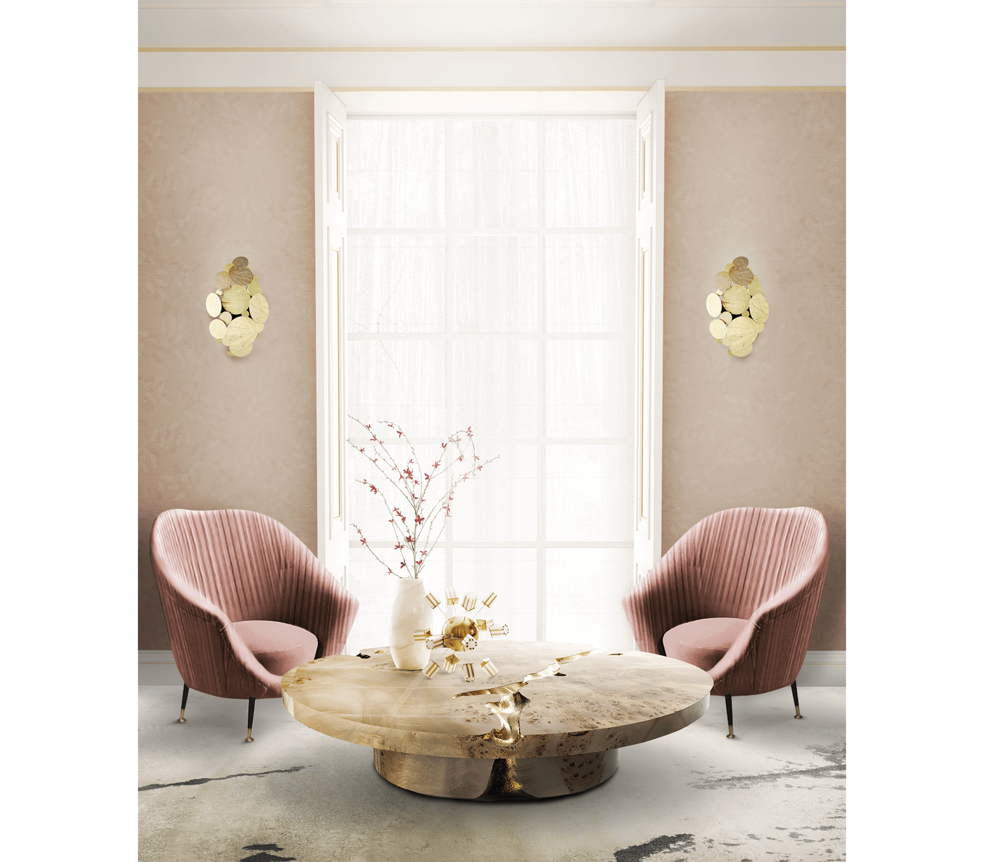 0-066 Настенный светильник Ньютон Boca Do Lobo  - Вид №2