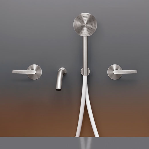 Настенный 2 прогрессивные смесители, установленные для ванной с носиком L. 170 мм и круглый ручной душ диаметр 80 мм  FLG41H CEADESIGN  - Вид №1