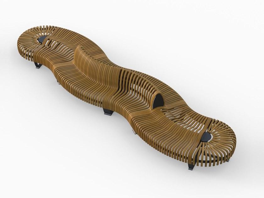 Green Furniture Concept Скамья из фанерованной древесины без спинки Nova c sun-id-1373239 - Вид №7