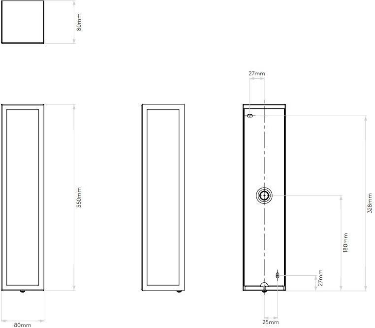 Astro Lighting Led уличный бра из латуни и стекла  1178006  - Вид №4