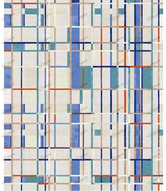 Tapis Rouge Прямоугольный коврик ручной работы Abstraction Tr1298