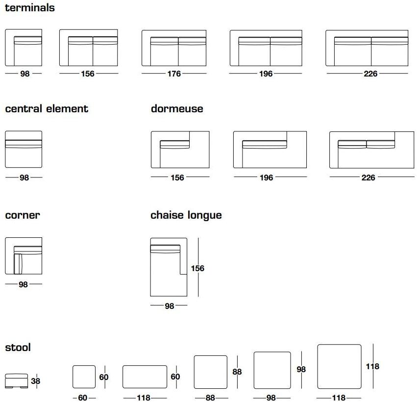 Frigerio Salotti Модульный мягкий диван со съемным чехлом из ткани в современном стиле. Oreste sun-id-1457502 - Вид №6