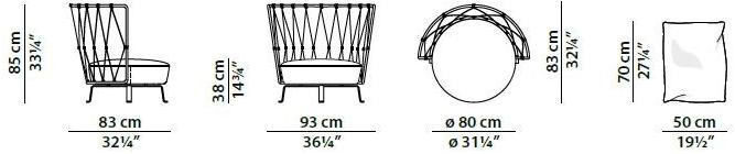 BAXTER Кожаное кресло с подставкой для ног sun-id-1461177 - Вид №3