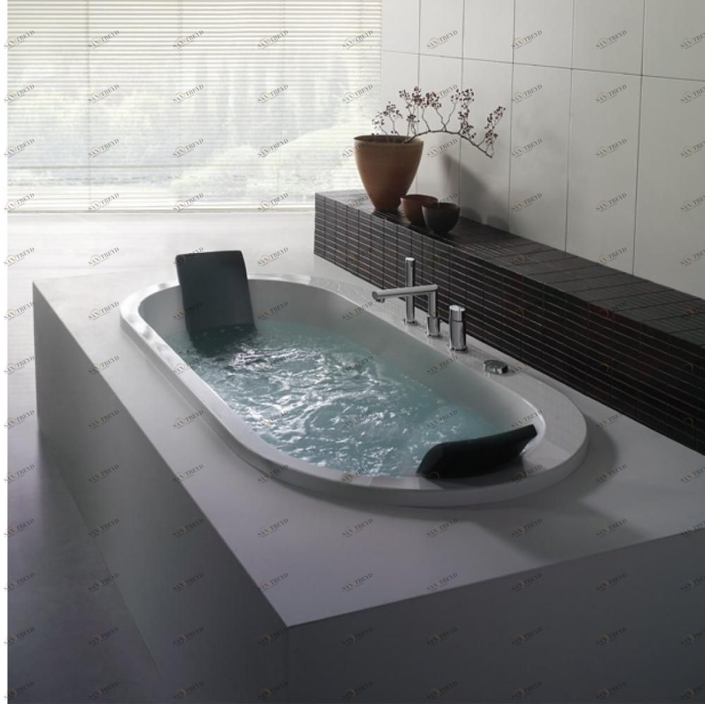 Ванна встраиваемая с аэро и гидромассажем Yuma 190 см Karolitalia BLUBLEUYUMABLUMIX190