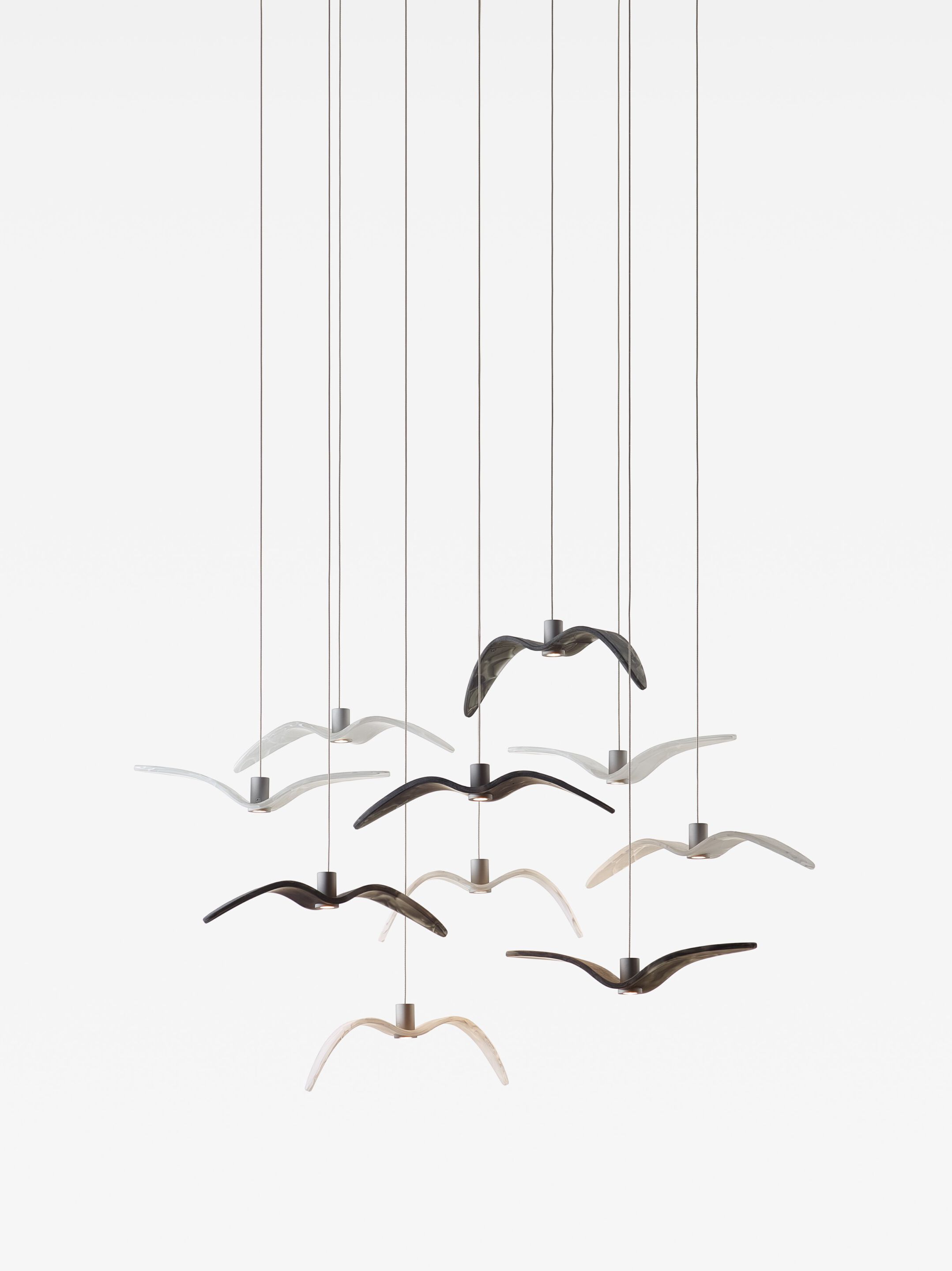 Стеклянный светодиодный подвесной светильник BROKIS Night Birds Mini ARCH-00008831 - Вид №1