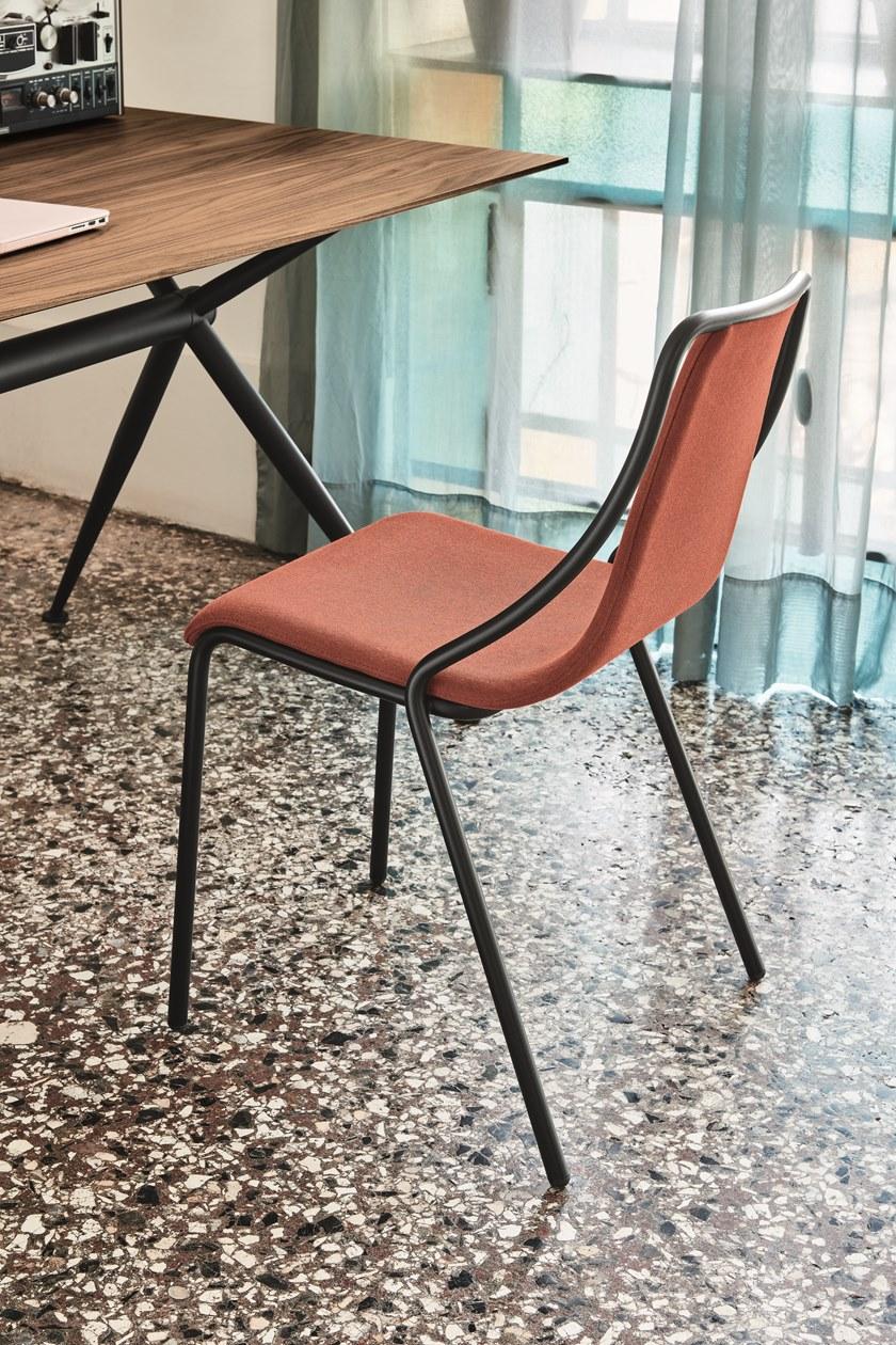 Midj Штабелируемый стул из ткани Ola sun-id-1512191 - Вид №2