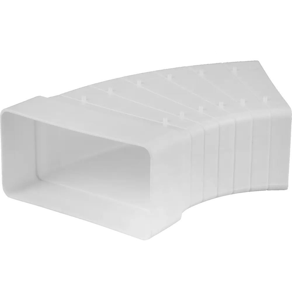 Горизонтальное разноугловое колено EQUATION 55x110 мм для систем вентиляции 18155836 STLM-0009692