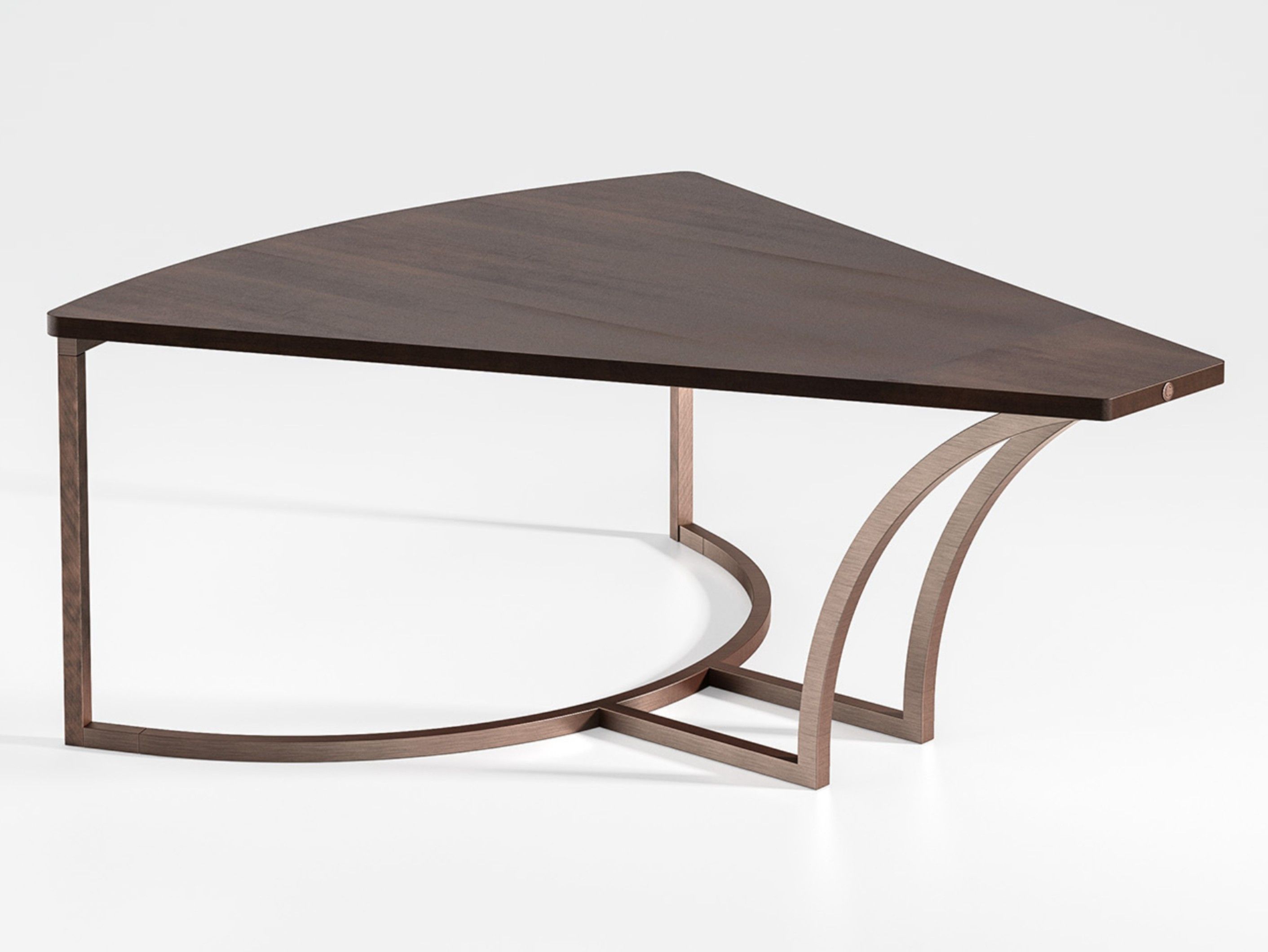 Низкий стол из металла и дерева CPRN HOMOOD Blue Moon ARCH-00023680 - Вид №1