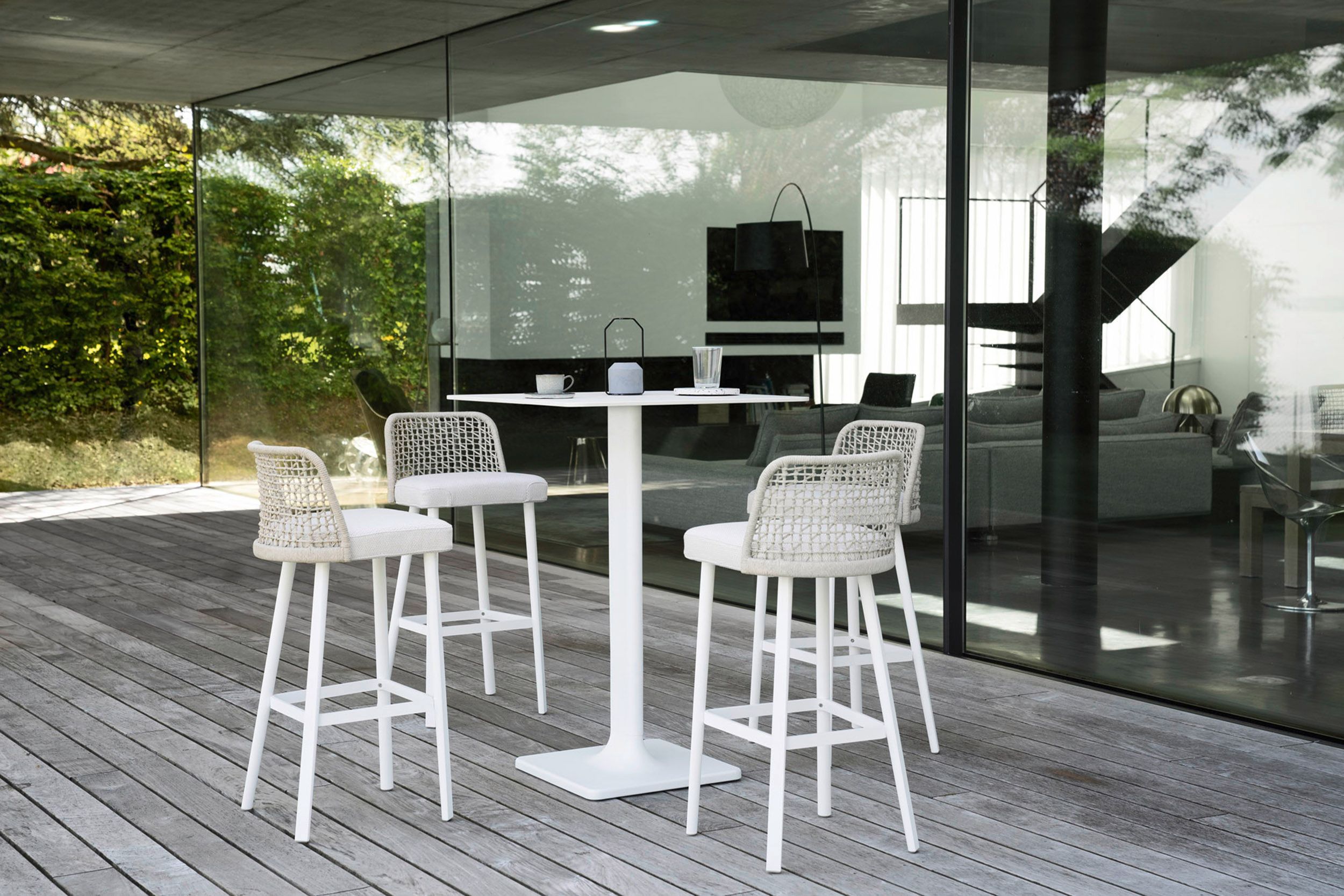 Алюминиевый высокий садовый стул с порошковым покрытием Varaschin Эмма ARCH-00078702 - Вид №2