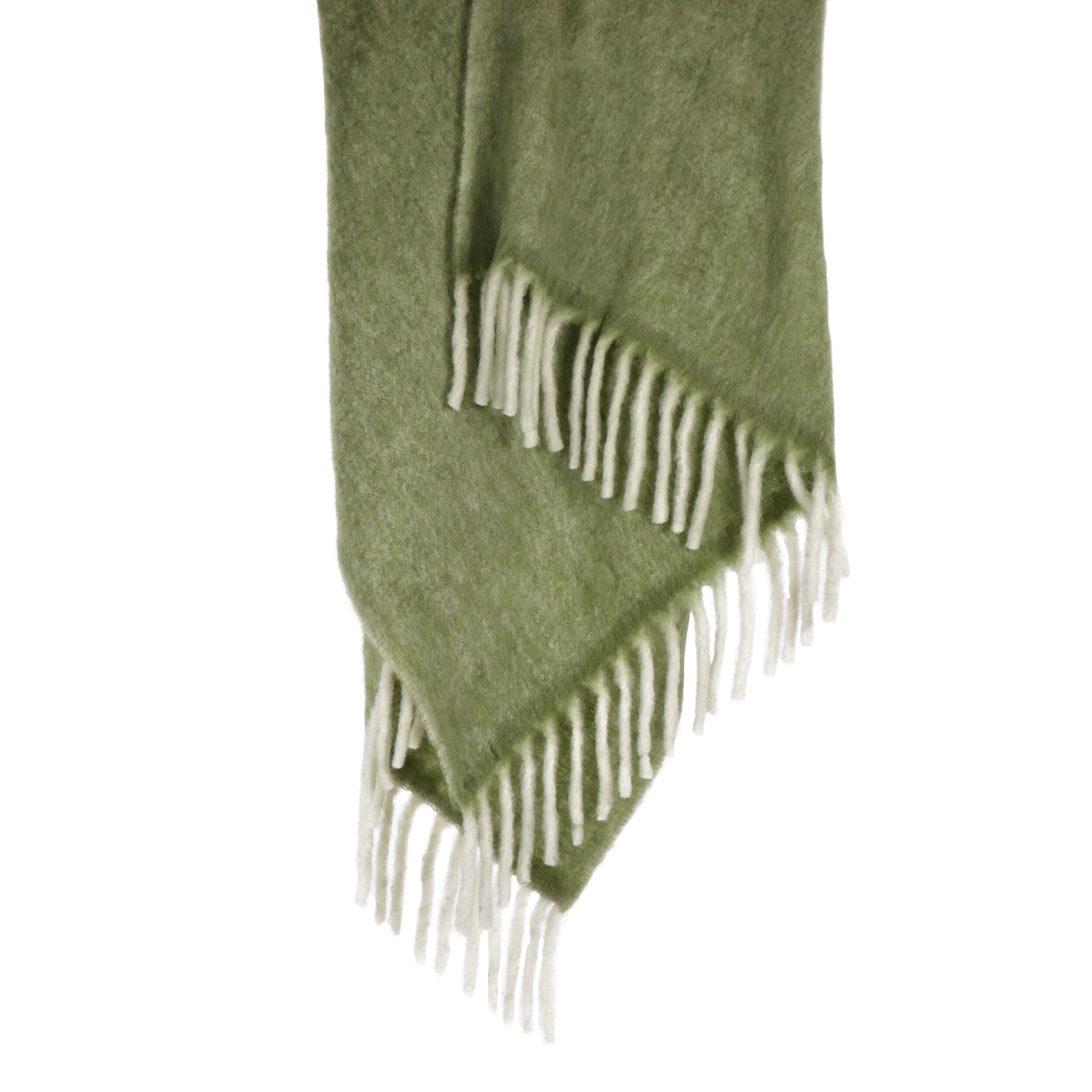 Шерсть сплошной цвет плед POMAX MELANGE ARCH-00120286 - Вид №1