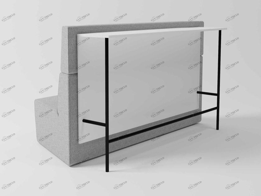 Grado Design Диван из ткани с высокой спинкой и столешницей Modo Mod-sf-2slpt