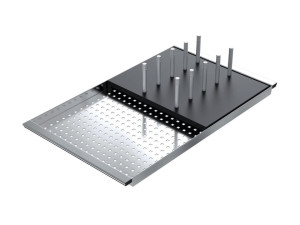 Перфорированная крышка из нержавеющей стали со съемной крылом HPL