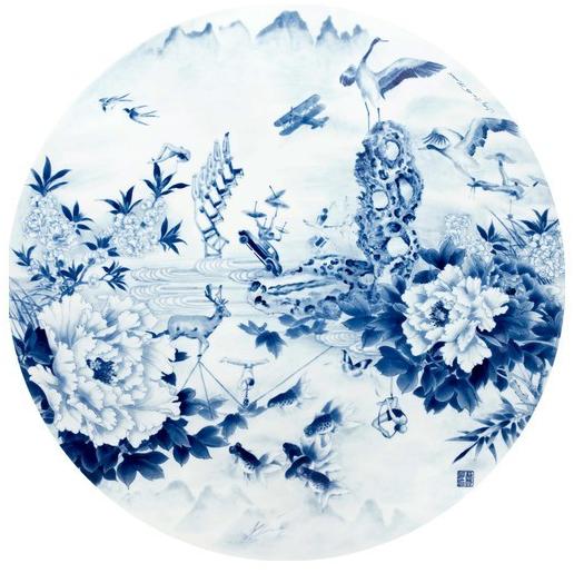 Mineheart Цилиндрический тканевый абажур Peony play sun-id-1509781 - Вид №1