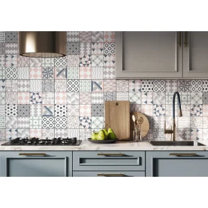 Глазурованный керамогранит Alma Ceramica Fokus 47 60x60 см 1.8 м² матовый цвет разноцветный