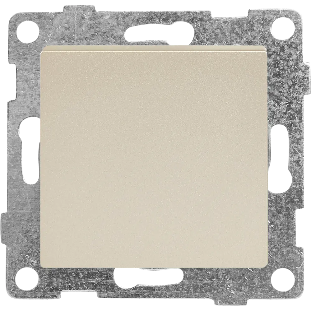 Выключатель встраиваемый Gusi Electric 1 клавиша цвет шампань Ugra STLM-2197553