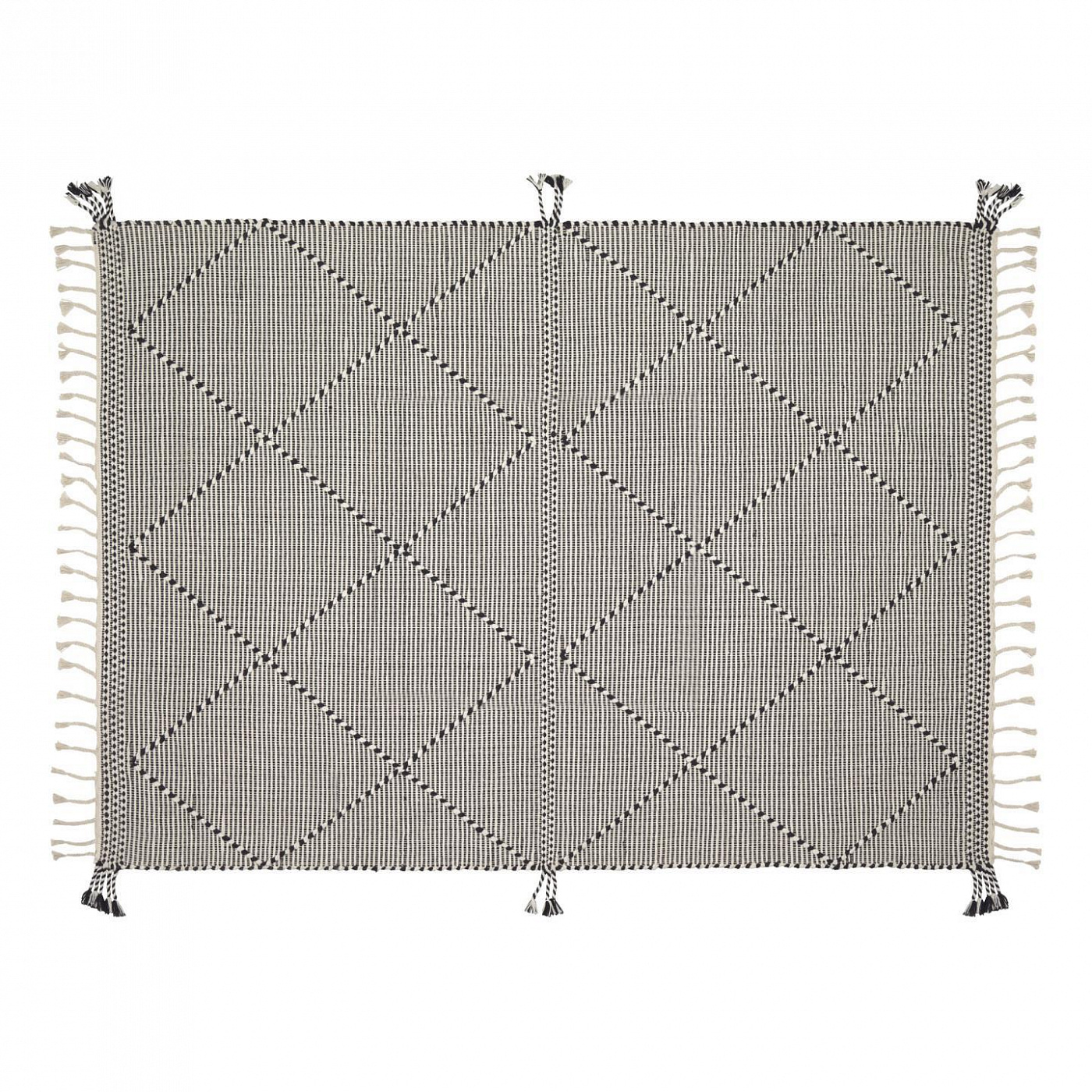 095767 Ковер черно-белый 160 x 230 cm La Forma Nurit 