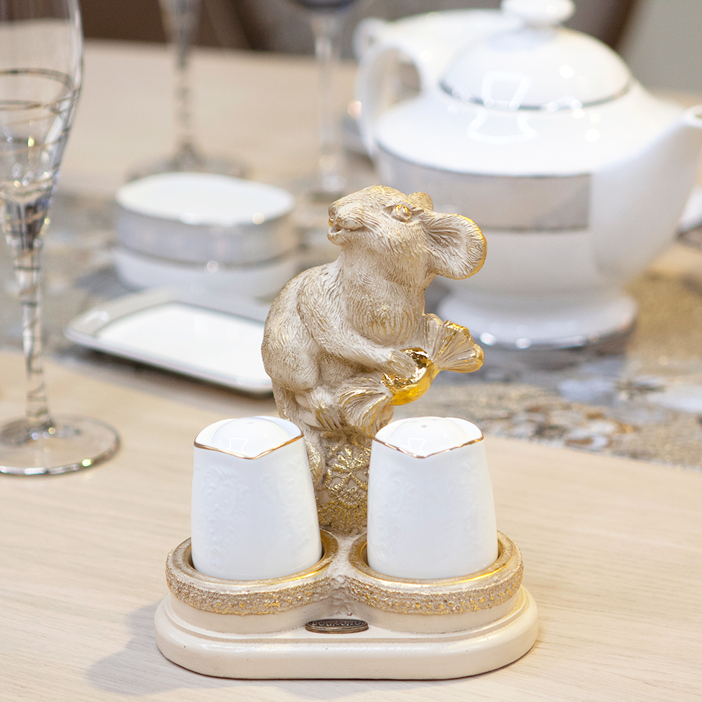 72007 Подставка под специи Мышонок Пит Айвори BOGACHO 4627170348501 - Вид №1