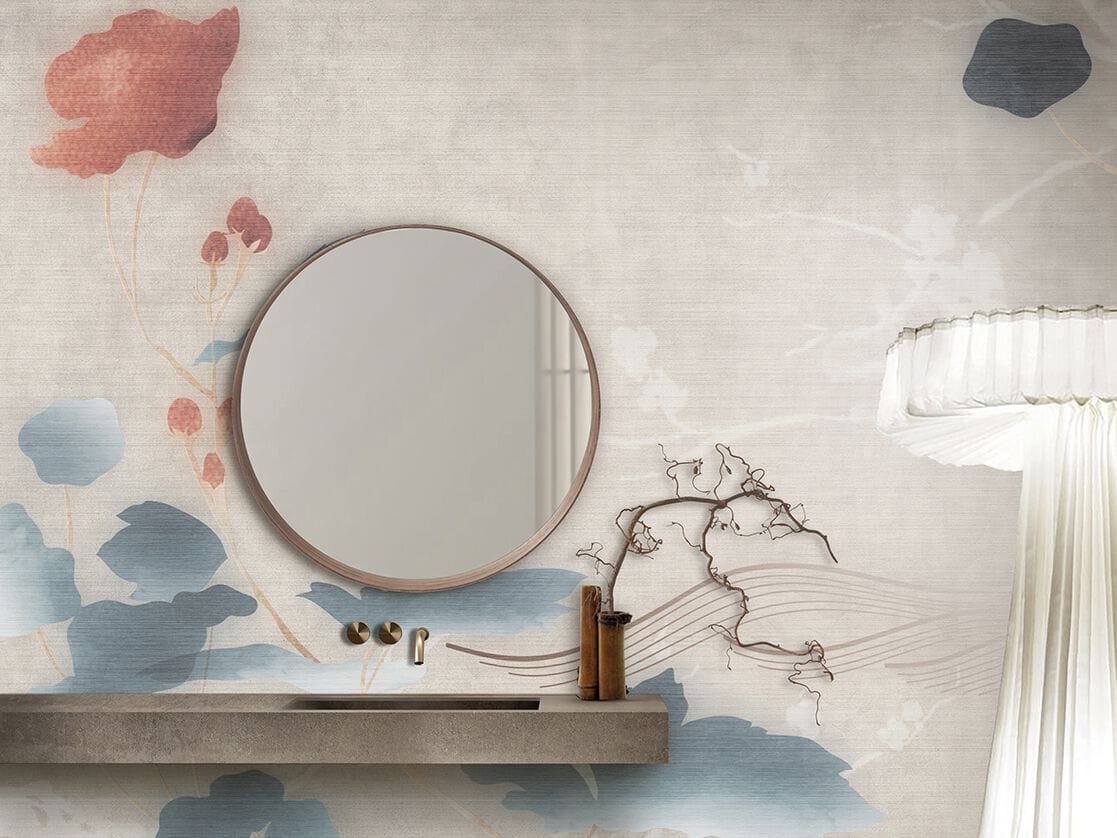 Обои с цветочными мотивами N.O.W. Edizioni TEXTILE / JAPAN TALE ARCH-00133150