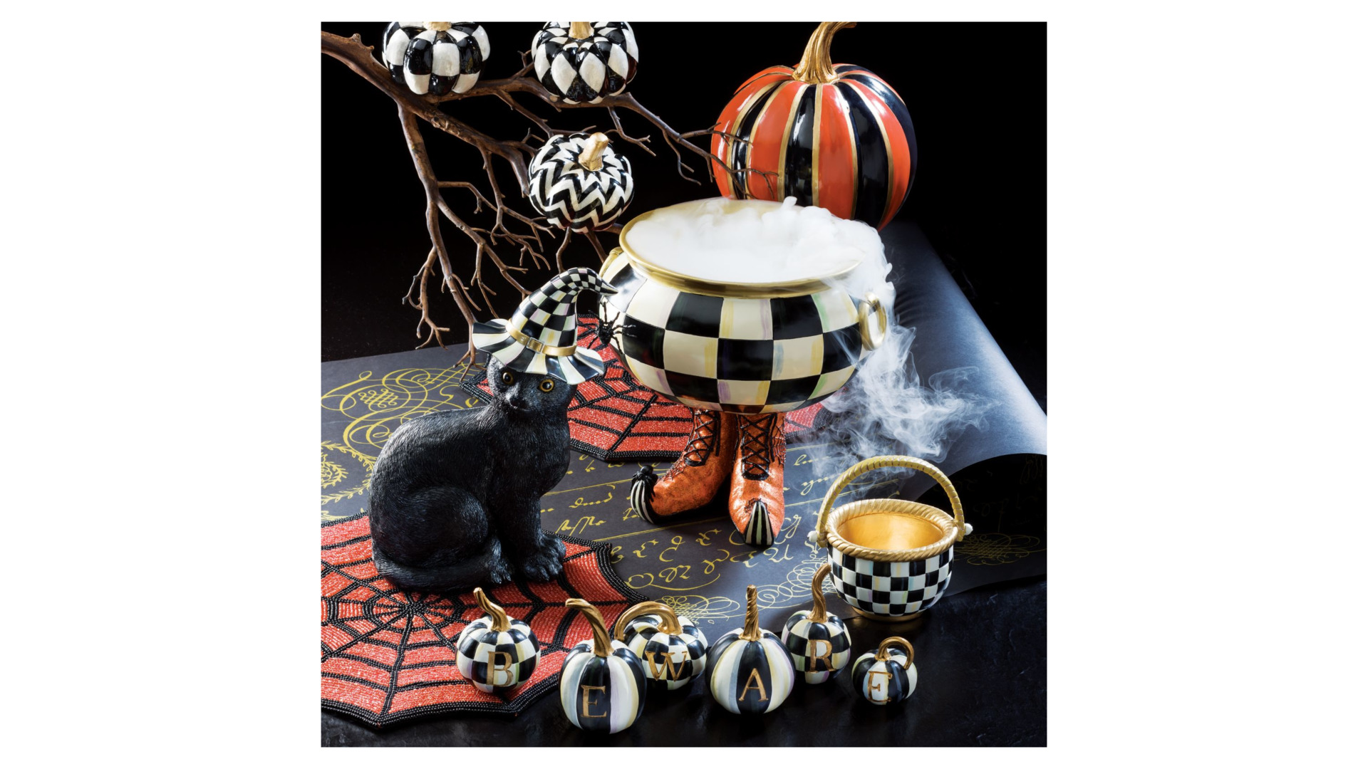 10654404 Mackenzie-Childs Декоративная фигурка Black Cat Полирезина  - Вид №2