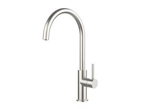 Однорычажный смеситель для кухни из нержавеющей стали