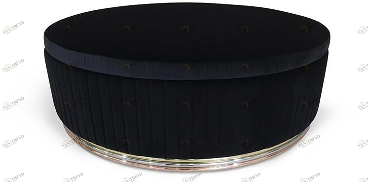 KOKET Круглый бархатный пуф Mia sun-id-1455992