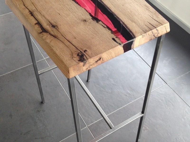 PROTEK® Табурет из дерева бриккола и смолы Legno e resina sun-id-1440281 - Вид №1