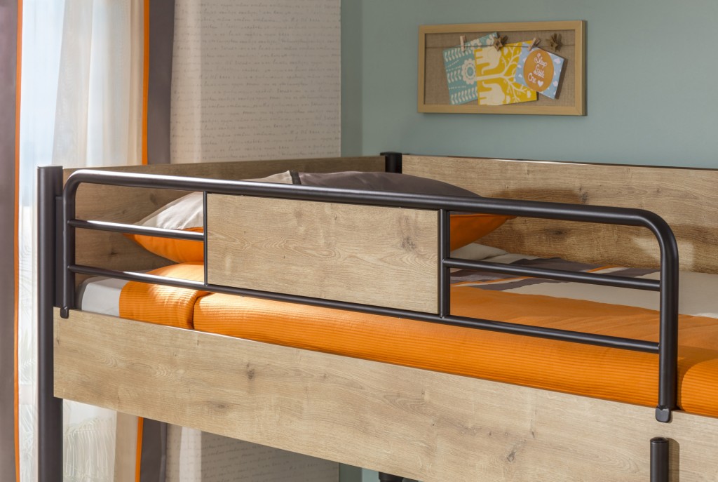 Детская двухъярусная кровать 90х200 см орех Mocha CILEK MOCHA 00-3832155 Черный;бежевый Santreyd  - Вид №2