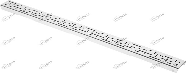 600720 Декоративная решетка TECEdrainline "lines", нержавеющая сталь, глянец  для душевого канала, прямая 700