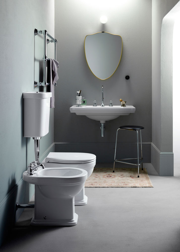 871011 Приставной унитаз напольный Белый GSI ceramica Classic Италия - Вид №3