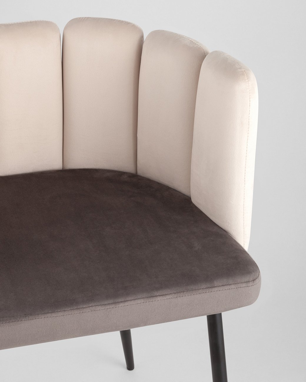 Кресло бежево-темно-серое "Карнавал" STOOL GROUP ДИЗАЙНЕРСКИЕ 00-3881868 Бежевый;серый  - Вид №7