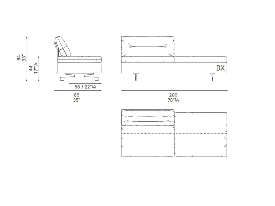 Диван с журнальной стойкой Poltrona Frau коллекция-диваны и кресла ARCH-00101037 - Вид №43