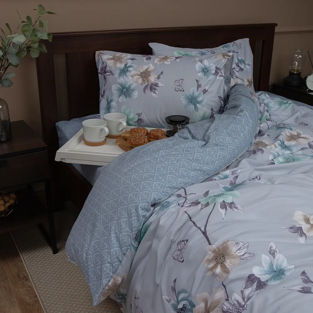 Комплект постельного белья Eclair Флоренс двуспальный сатин разноцветный STLM-2079752 - Вид №6