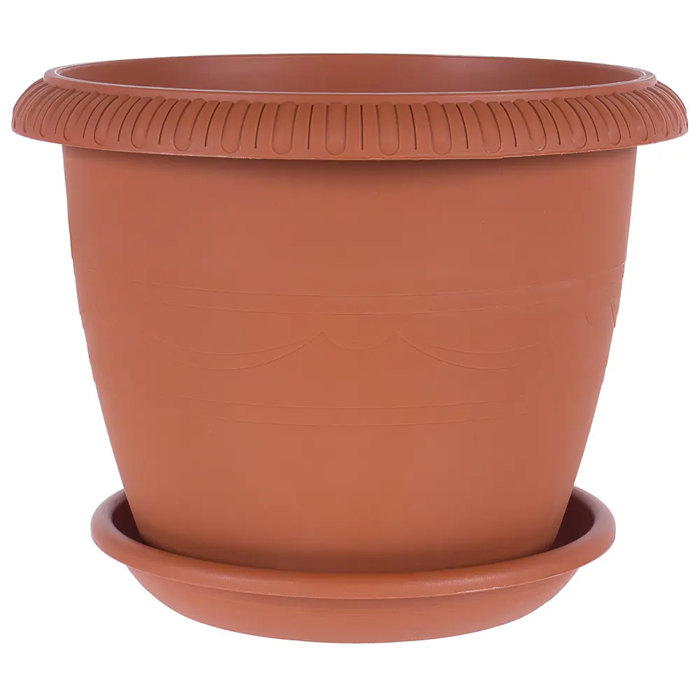 ТЕК.А.ТЕК Горшок Le Jardin для крупных растений в терракотовом цвете 11952568 Жардин STLM-0001641