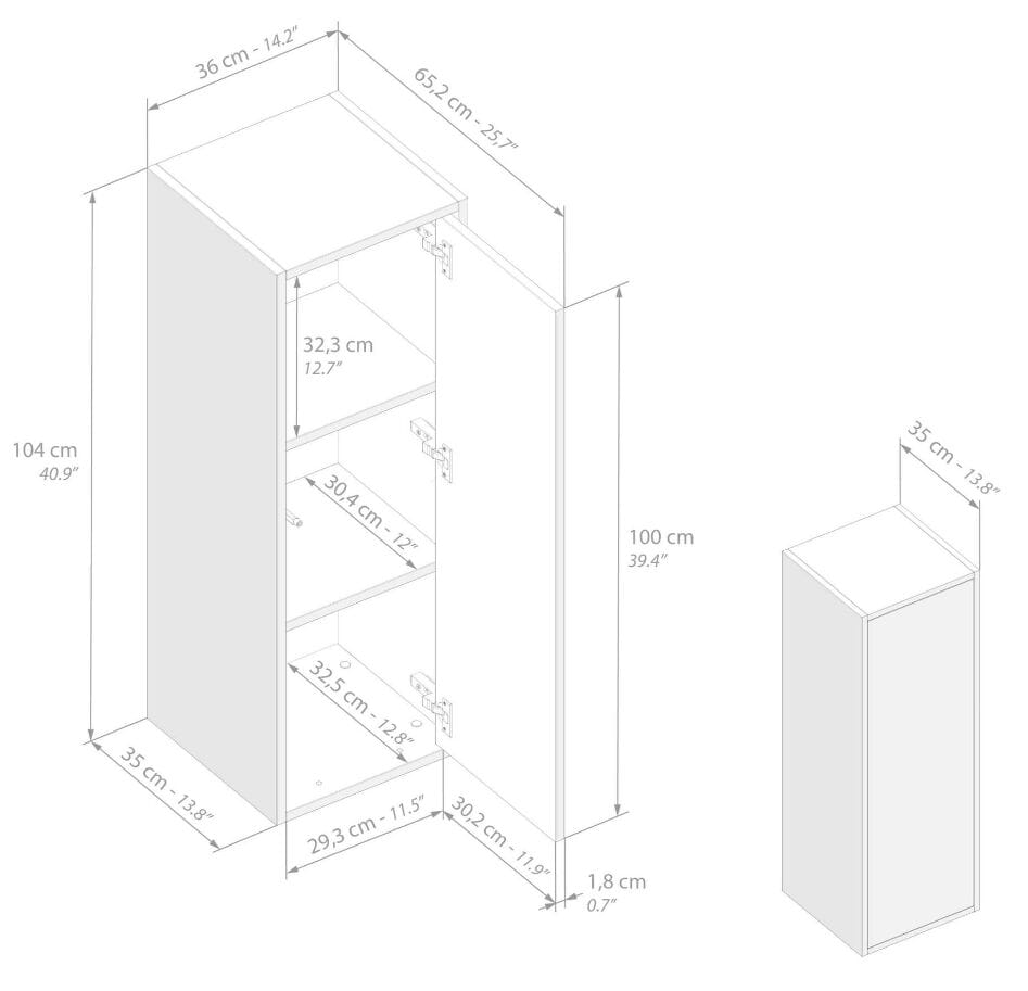 Модульная оборудованная стена установленная стеной в меламинированном Mobili Fiver IACOPO ARCH-00070420 - Вид №90