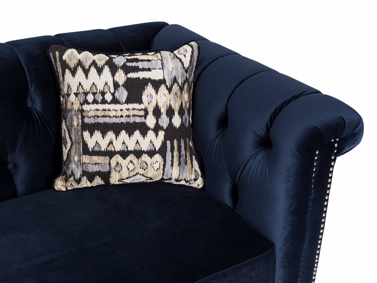 Диван прямой синий Hickory KELLY LOUNGE ДИЗАЙНЕРСКИЕ 045504 Синий  - Вид №3