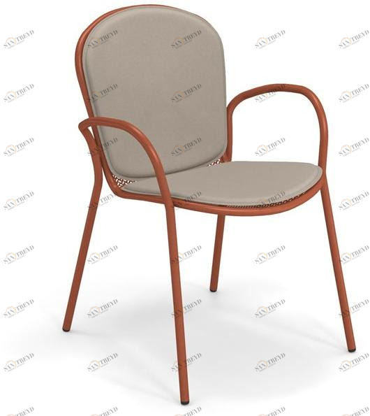 emu Садовый стул с подлокотниками из стали и ткани Ronda xs 458