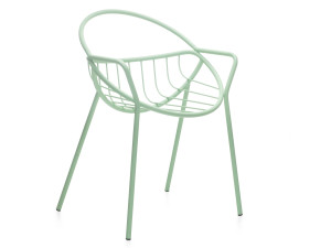 Стальной стул с порошковым покрытием с открытой спинкой