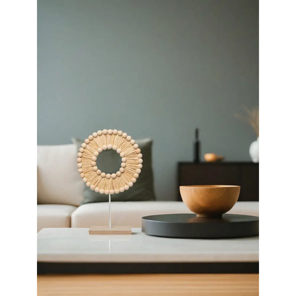 Диск декоративный бумага бежевый 27 см Santreyd STLM-2197906 - Вид №3