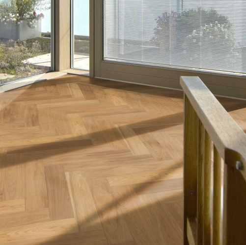 Паркет Ёлка Solidfloor New classic Винзор 1126204 Дуб Натур (Гладкая) 610х122 мм 1500200200 - Вид №12