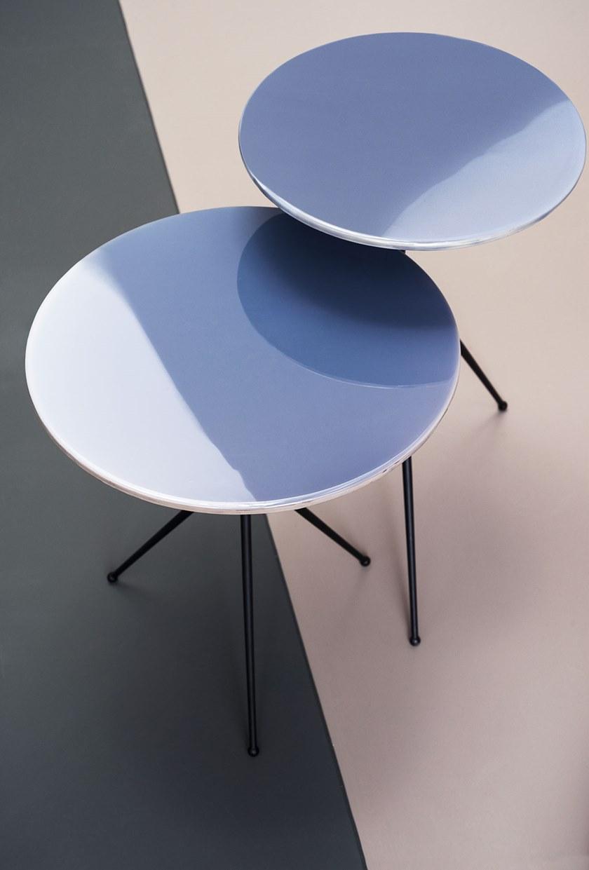 BAXTER Круглый лакированный журнальный столик Liquid sun-id-1510326 - Вид №5