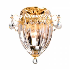 Люстра хрустальная 30х27 см золотая Bagatelle 1242-211 SCHONBEK ДИЗАЙНЕРСКИЕ 00-3882393 Золото;прозрачный