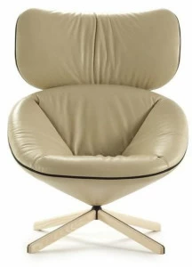 Sancal Кожаное кресло с 4 спицами и подголовником Tortuga